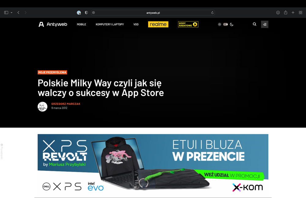 Antyweb: Polskie Milky Way czyli jak się walczy o sukcesy w App Store