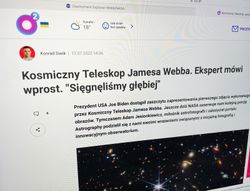 O2: Kosmiczny Teleskop Jamesa Webba. Ekspert mówi wprost. "Sięgnęliśmy głębiej"
